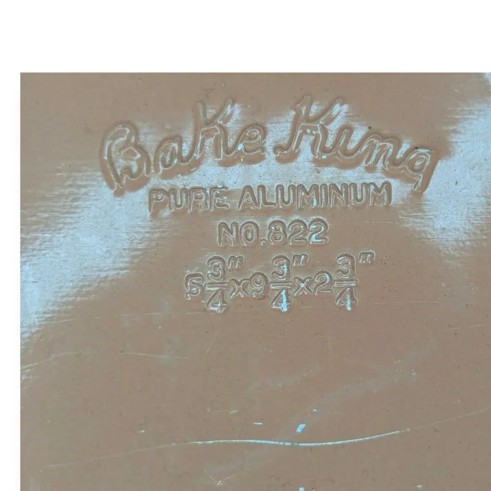 Vintage Bake King Light Terracotta Enameled Aluminum Rectangle Cake Pan